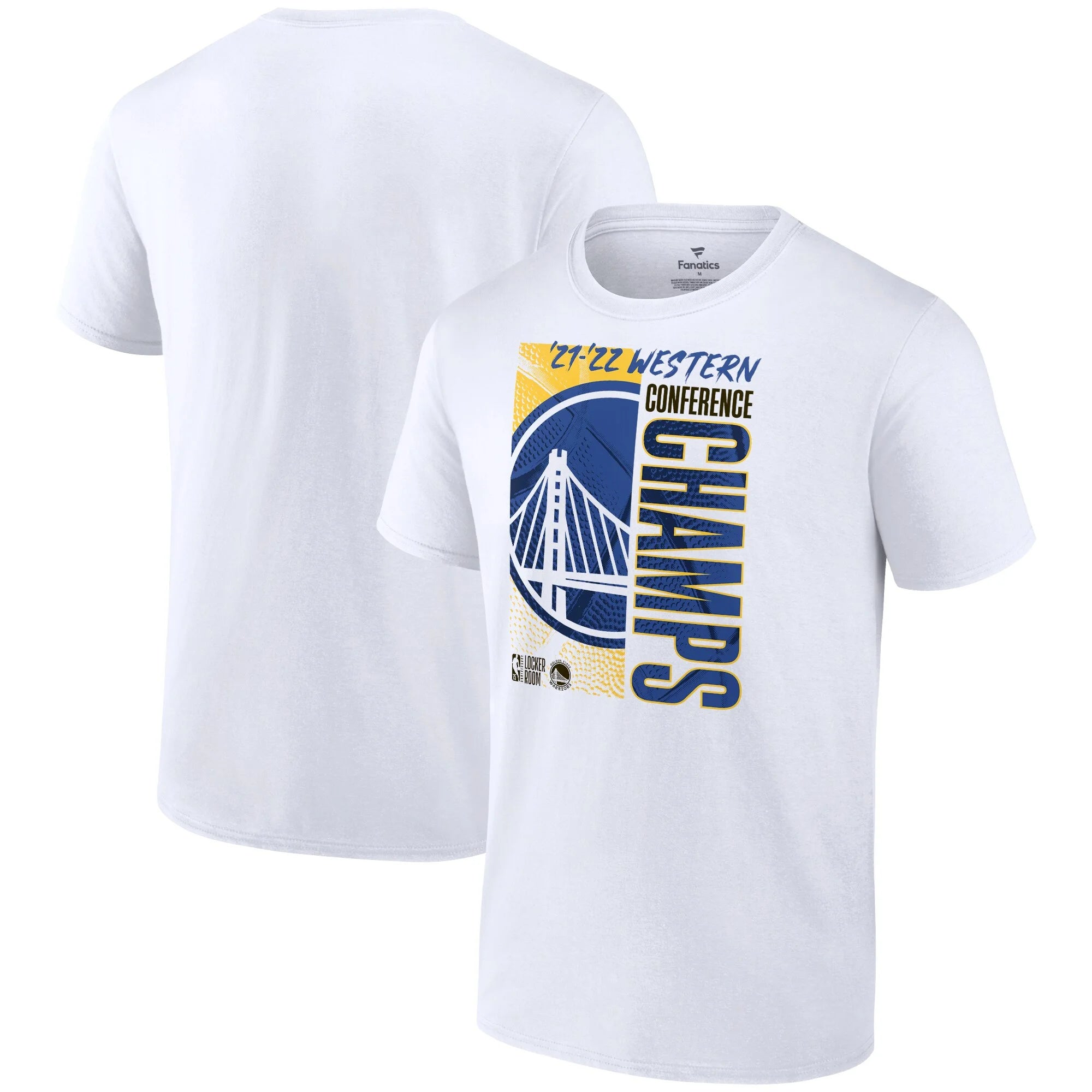 Men's Fanatics Branded White Golden State Warriors 2022 Western Conference Champions Big & Tall Locker Room T-Shirt