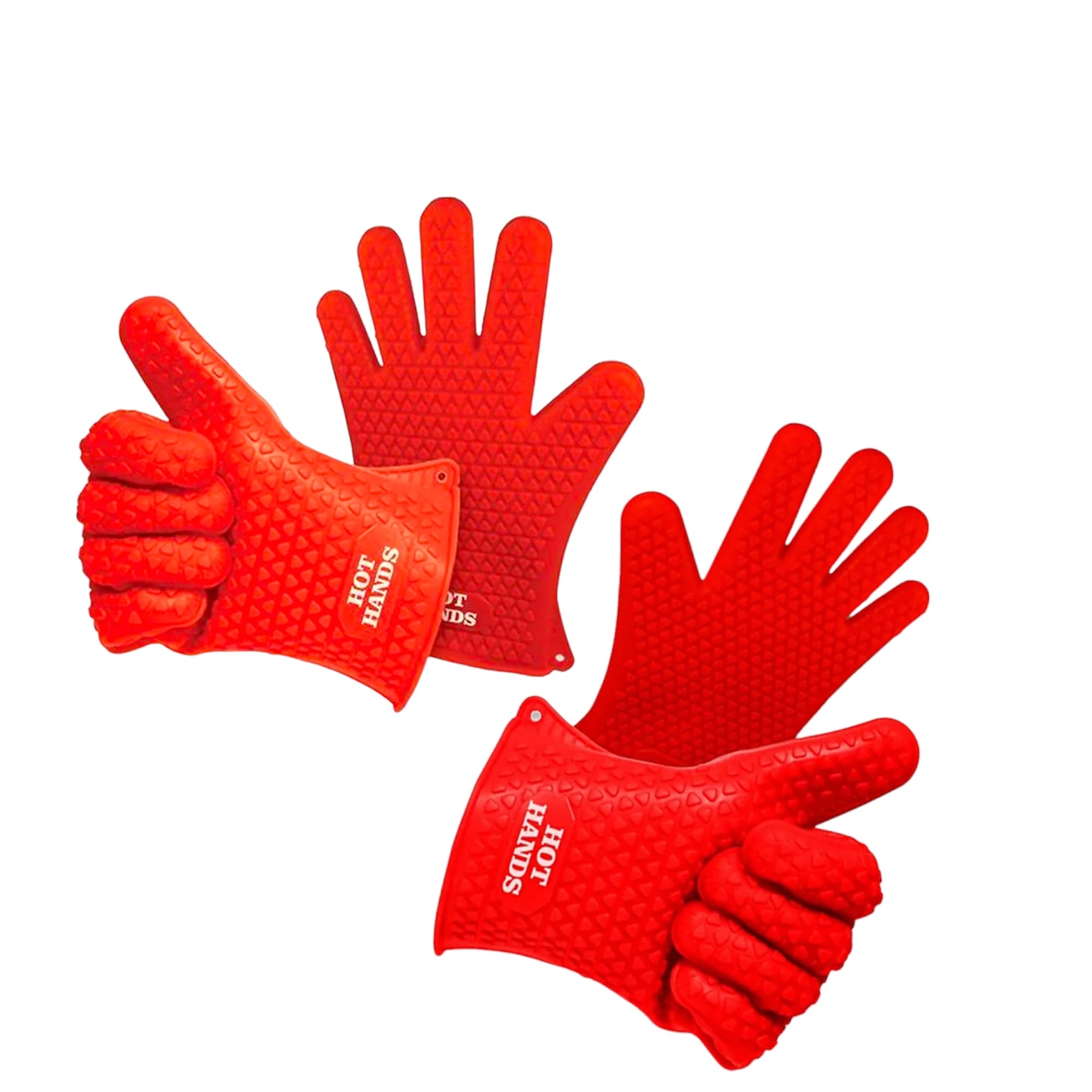 Ontel - Hot Hand Non-Slip Cooking Safe Handling Silicon Glove Kitchen Baking Unisex - Red 2 Pack