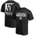 Men's Fanatics Branded Klay Thompson Black Golden State Warriors Yin & Yang Name and Number T-Shirt