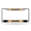 San Antonio NBA Spurs Chrome Metal License Plate Frame