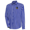 Men's Antigua  Royal Golden State Warriors Carry Long Sleeve Button-Up Shirt