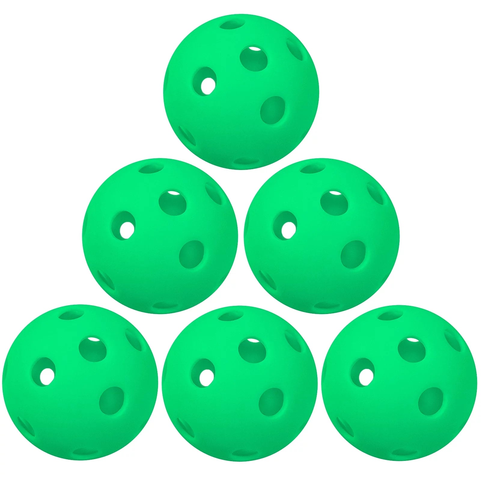 6 Packs 26 Holes Indoor Pickleball Balls for Indoor Court