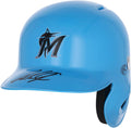 Jazz Chisholm Jr. Miami Marlins Autographed Alternate Chrome Mini Batting Helmet - Fanatics Exclusive - Fanatics Authentic Certified