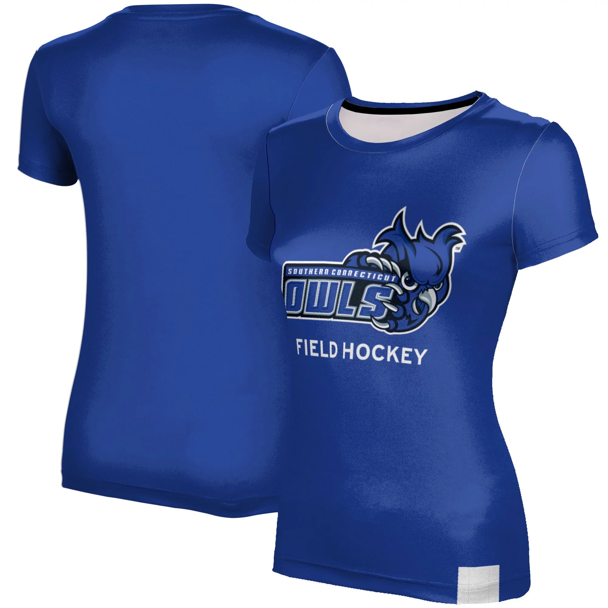 Women's Blue Southern Connecticut Owls Field Hockey T-Shirt