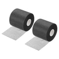 Uxcell 30 Yard PE Tennis Badminton Racket Grip Cushion Wrap Tape Backing Film, Black 2 Pack