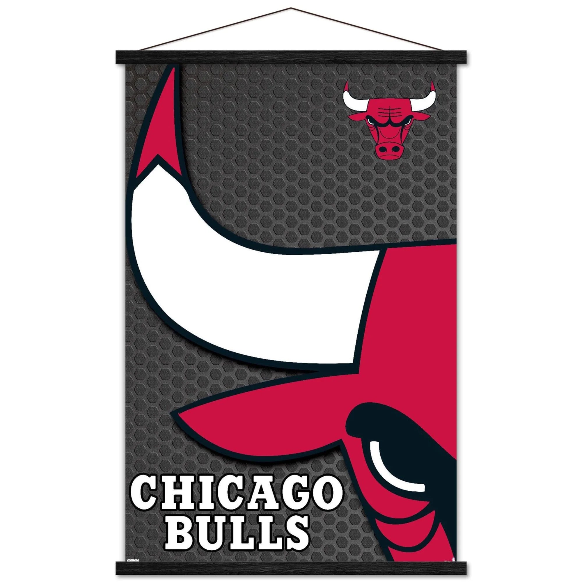 NBA Chicago Bulls - Logo 14 Wall Poster with Wooden Magnetic Frame, 22.375 x 34