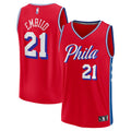 Men's Fanatics Branded Joel Embiid Red Philadelphia 76ers Fast Break Replica Player Jersey - Statement Edition