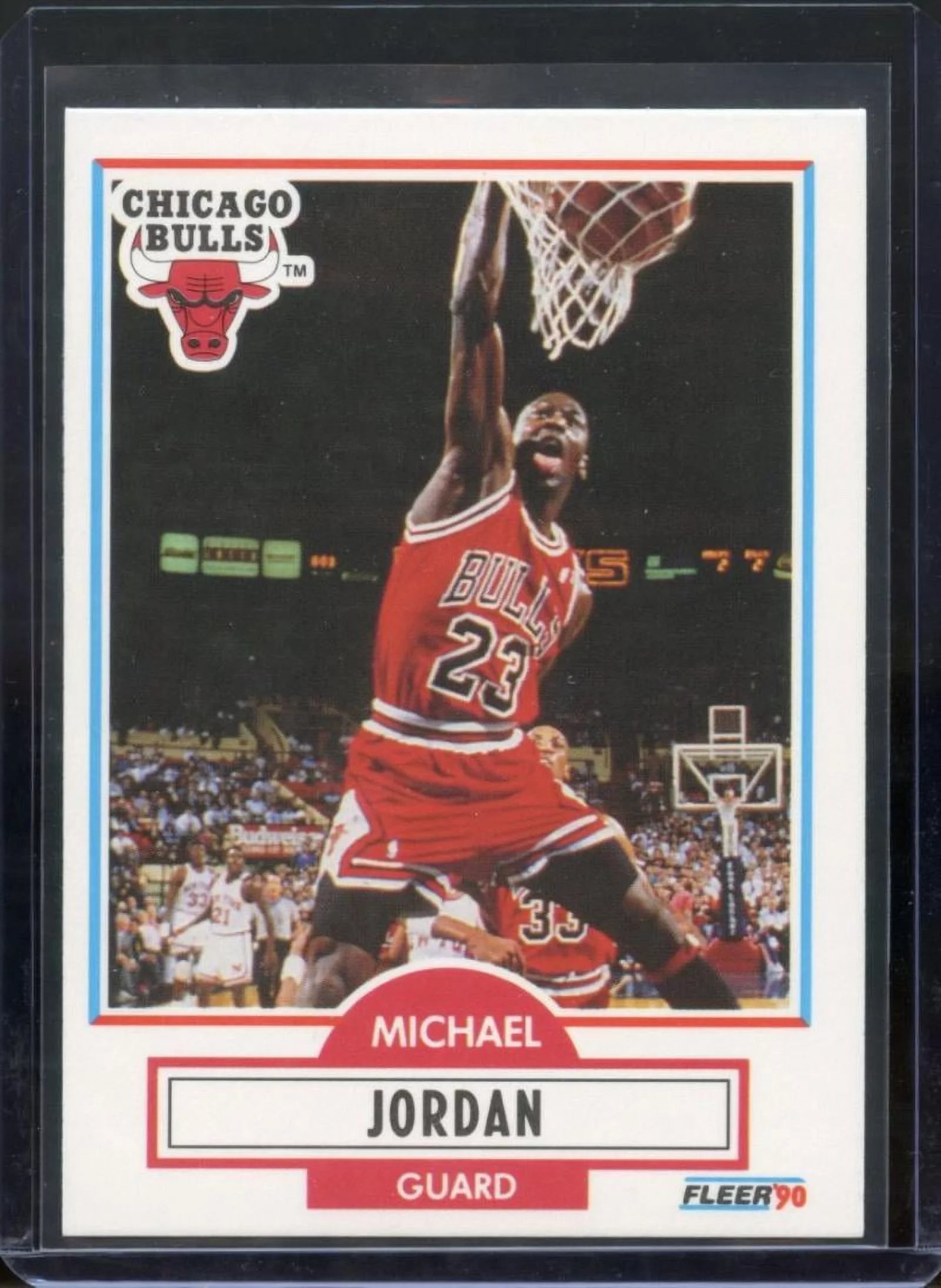 1990 Fleer #26 Michael Jordan Chicago Bulls Card 5th Year Fleer Card