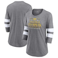 Women's Fanatics Branded  Heather Gray Michigan Wolverines College Football Playoff 2023 National Champions Outstanding