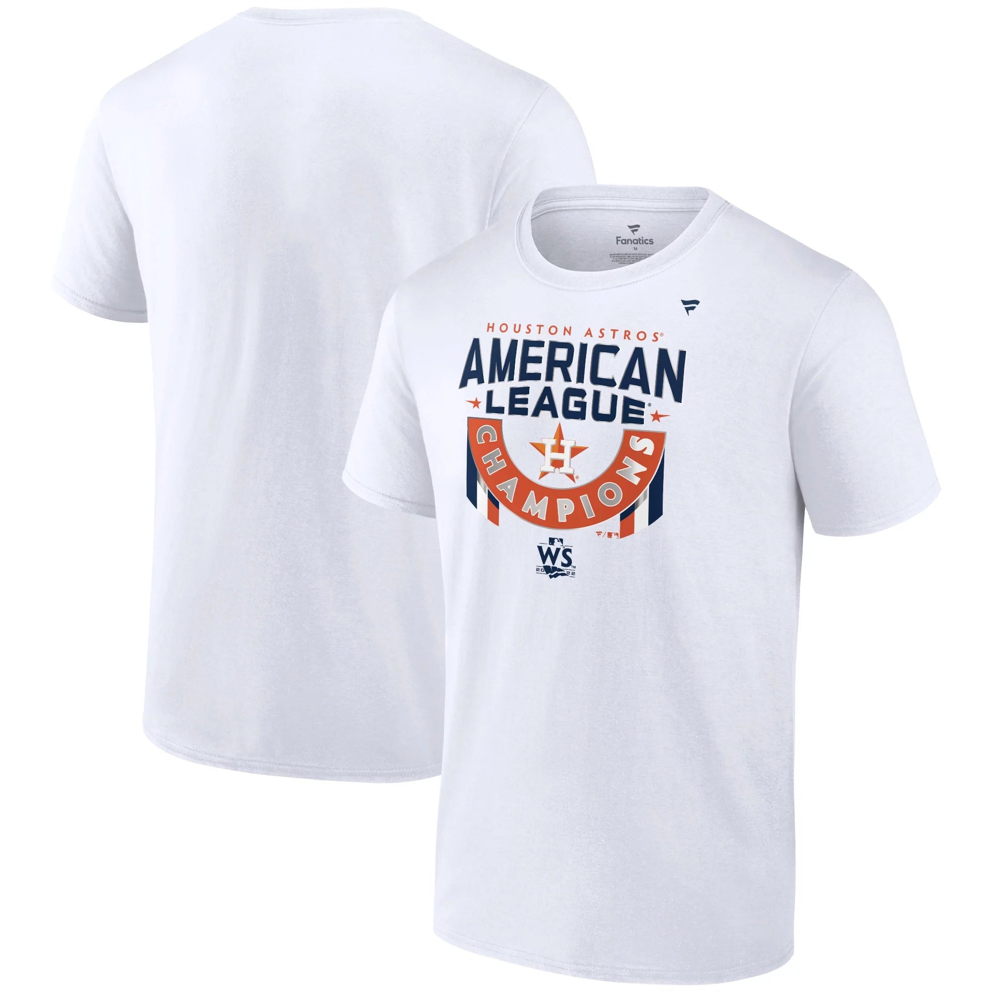 Men's Fanatics Branded White Houston Astros 2022 American League Champions Locker Room T-Shirt