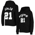 Youth Mitchell & Ness Tim Duncan Black San Antonio Spurs Hardwood Classics Name & Number Pullover Hoodie