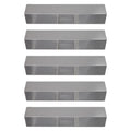 5-Pack BBQ Grill Heat Shield Plate Tent Replacement Parts for Browning GR2061307-BN-00 - Compatible Barbeque Stainless Steel Flame Tamer, Flavorizer Bar, Vaporizer Bar, Burner Cover 15