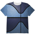 Championship Basketball Navy & Light Blue All Over Youth T Shirt Multi YMD