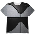 Championship Basketball Silver and Black All Over Youth T Shirt Multi YLG