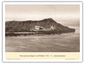 The Pan American Clipper (Sikorsky S-42) - Over Waikiki Hawaii 1935 - Pan American Airways - Vintage Aviation Poster by Clyde Sunderland - Master Art Print (Unframed) 9in x 12in