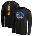 Men's Fanatics Branded Klay Thompson Black Golden State Warriors Playmaker Name & Number Long Sleeve T-Shirt
