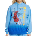 Womens NBA Warriors Graphic Pullover Hoodie Sweatshirt - Blue XL