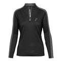 Women's Levelwear Black San Antonio Spurs Remi Insignia Core Quarter-Zip Pullover Top