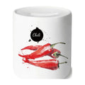 Chili Vegetable Tasty Healthy Watercolor Money Box Cerac Coin Case Piggy Bank