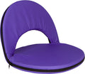 Portable Multiuse Adjustable Recliner Stadium Seat by Trademark Innovations (Purple)