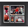 Nikola Vucevic Chicago Bulls Framed 15 x 17 Collage with a Piece of Team-Used Ball - Fanatics Authentic Certified