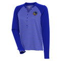 Women's Antigua  Royal Golden State Warriors Maverick Long Sleeve Henley T-Shirt