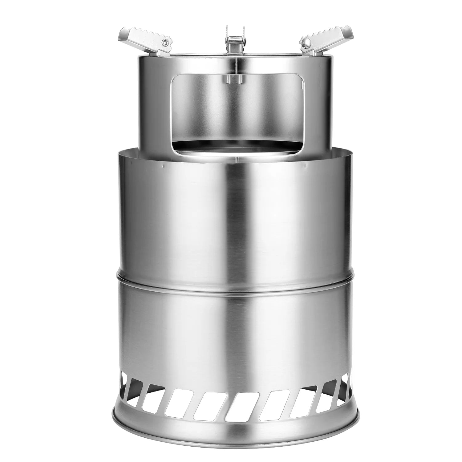Dazzduo Outdoor Furnace,Picnic Barbecue Stoves Wood Stoves Portable Windproof Stainless Steel Windproof Outdoor End Wood Stoves Bump Outdoor End Barbecue Stoves Windproof Picnic Outdoor End Wood
