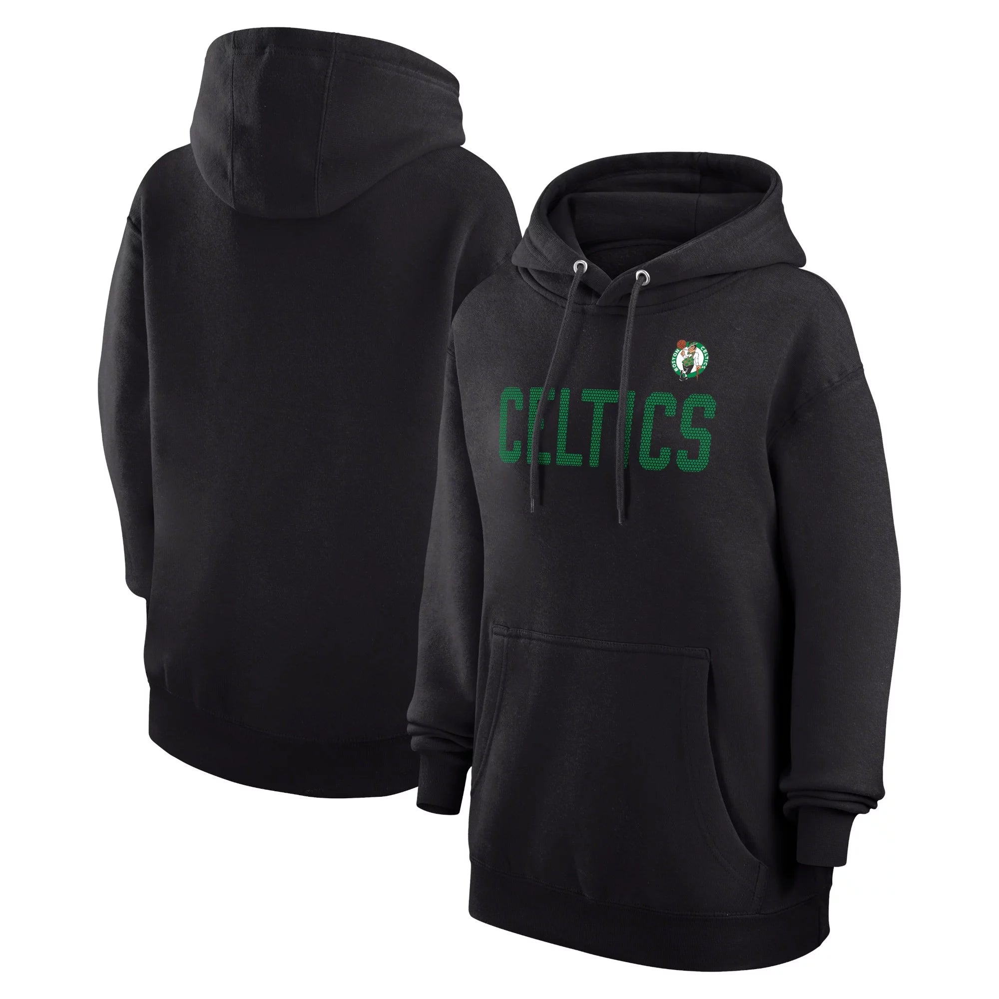 Women's G-III 4Her by Carl Banks  Black Boston Celtics Dot Print Pullover Hoodie