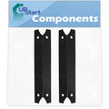 2-Pack BBQ Grill Heat Shield Plate Tent Replacement Parts for Brinkmann 810-8533-S - Compatible Barbeque Porcelain Steel Flame Tamer, Flavorizer Bar, Vaporizer Bar, Burner Cover 17 3/4