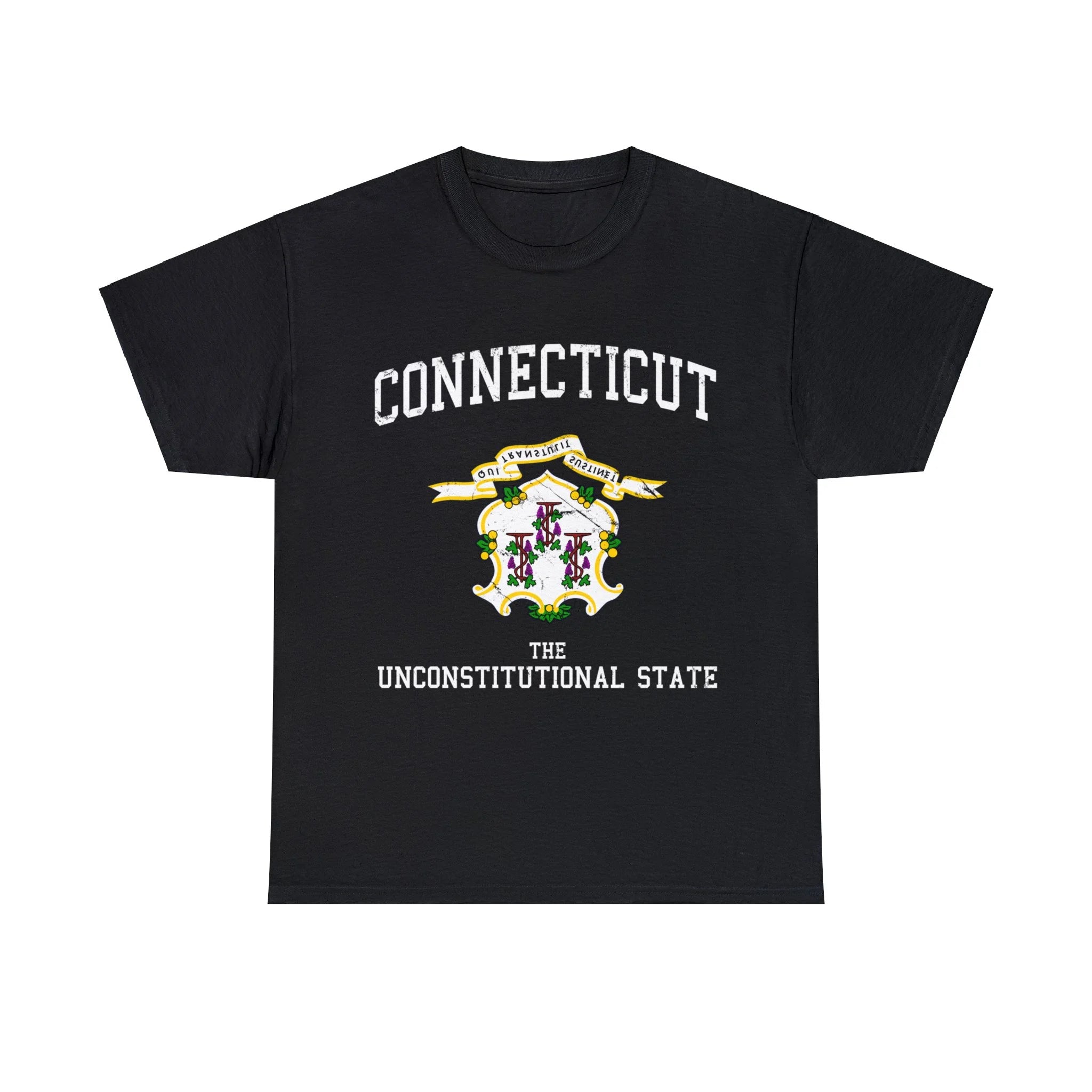Connecticut The Unconstitutional State Unisex Graphic Tee Shirt, Sizes S-5XL