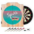 San Antonio Spurs Hardwood Classics NBA Wood Dart Cabinet