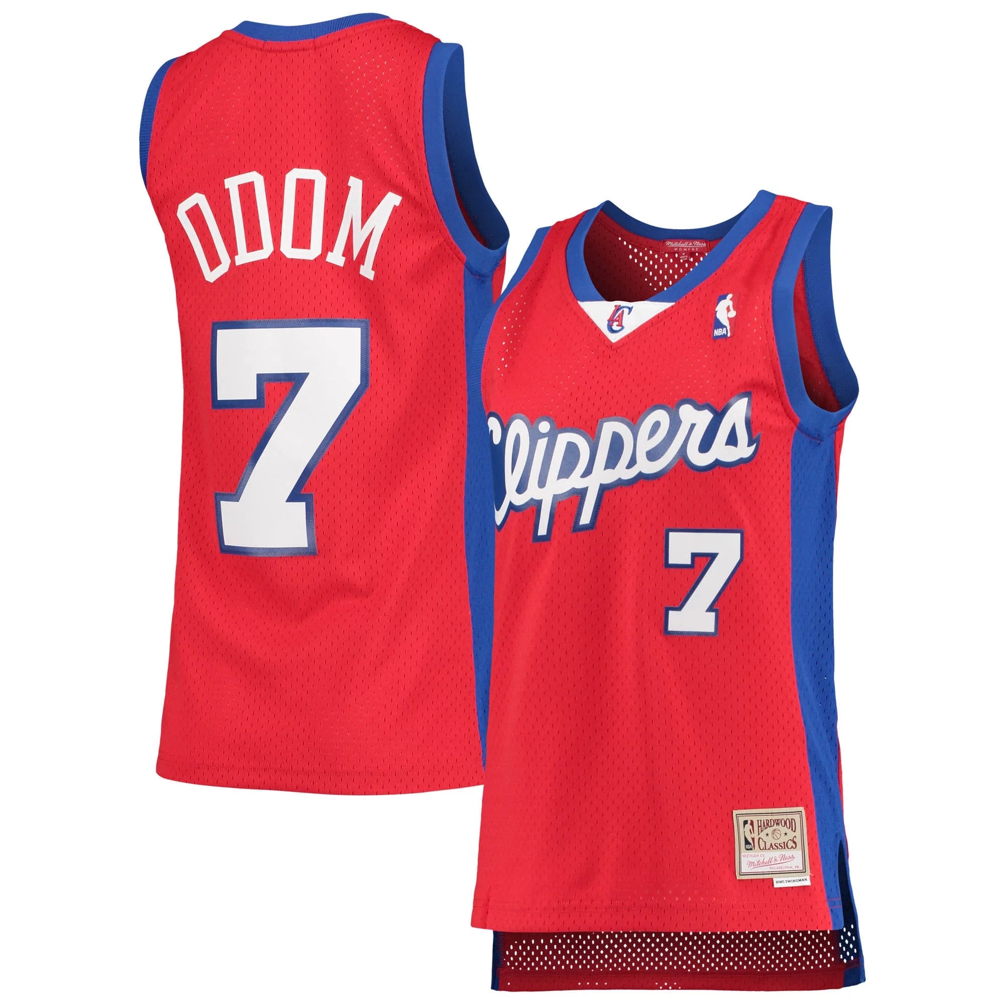 Women's Mitchell & Ness Lamar Odom Red LA Clippers 2000/01 Hardwood Classics Swingman Jersey