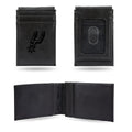 NBA San Antonio Spurs Black Faux Leather Front Pocket Wallet with 2 Card Slots and ID Window QGC7490