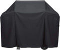 Grill Cover Compatible With Weber Q 3200 Gas Grill, Marine Black Outdoor And Waterproof Cover Dimensions 50''W X 21''D X 43''H By