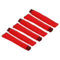 Unique Bargains Anti Skid Sweatband Racket Towel Grip Tennis Racquet Overgrip Red 6 Pack