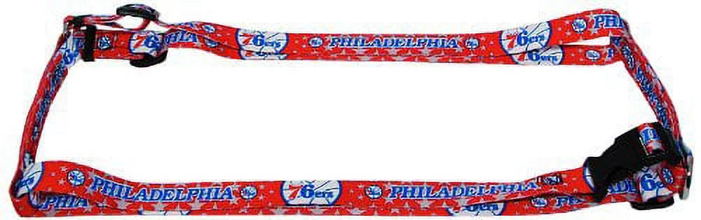 Philadelphia 76'ers NBA LARGE 1 Inch Adjustable Pet Dog Harness