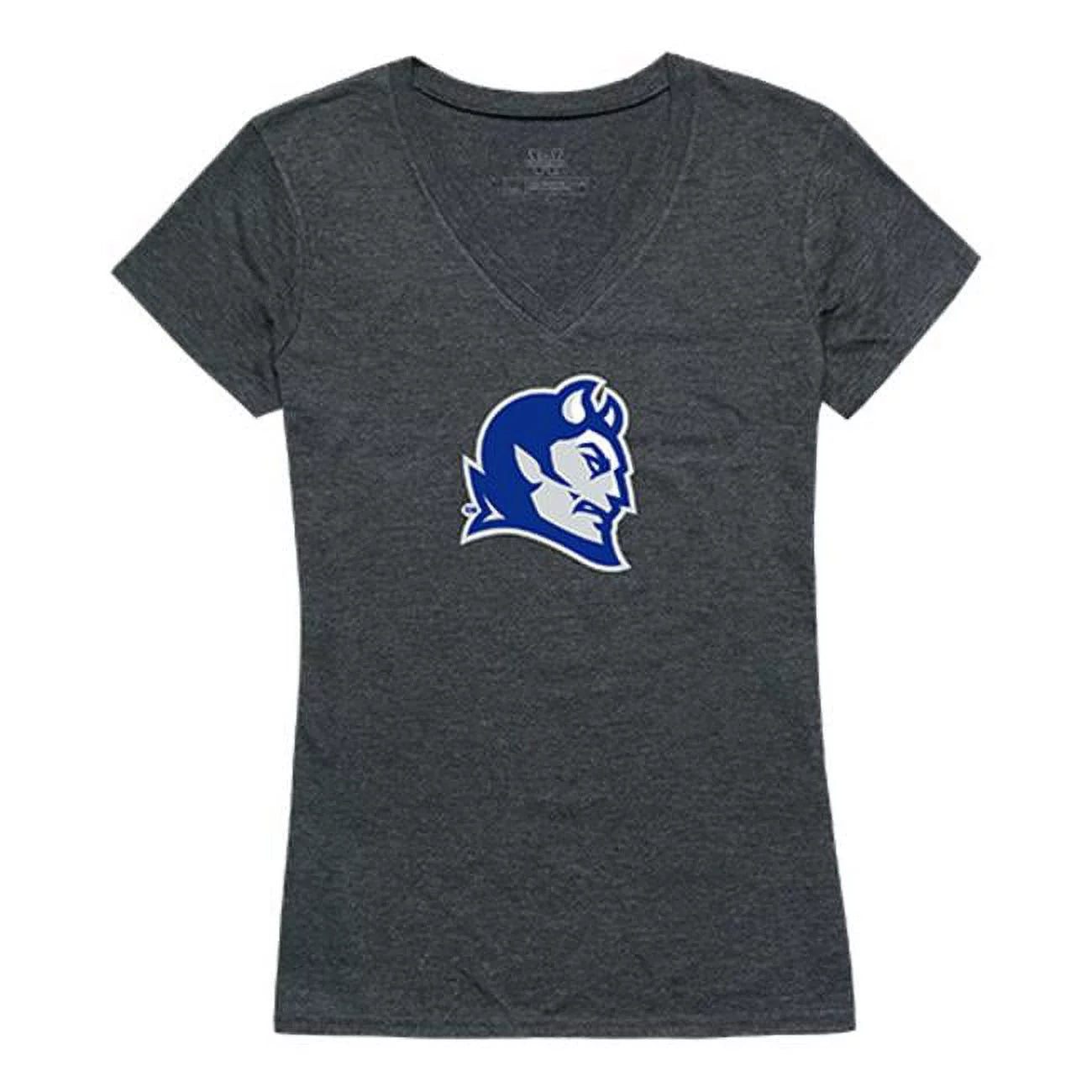 W Republic Apparel  Central Connecticut State University Cinder Tee for Women - Heather Charcoal - Small