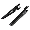 RV Bumper-Mounted Cargo Support Arms without Optional Adjustable Brace