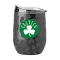 16 oz NBA Philadelphia 76ers Leopard Black Powdercoat Curved Beverage