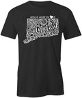 Home Is Where The Heart Is - Connecticut T-Shirt | White Tee Gift