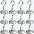 Magnetic Hooks Heavy Duty, 35 lbs Magnets with Hooks for Hanging, Magnet Hooks for Cruise, Grill, Fridge, Kitchen Pack of 12