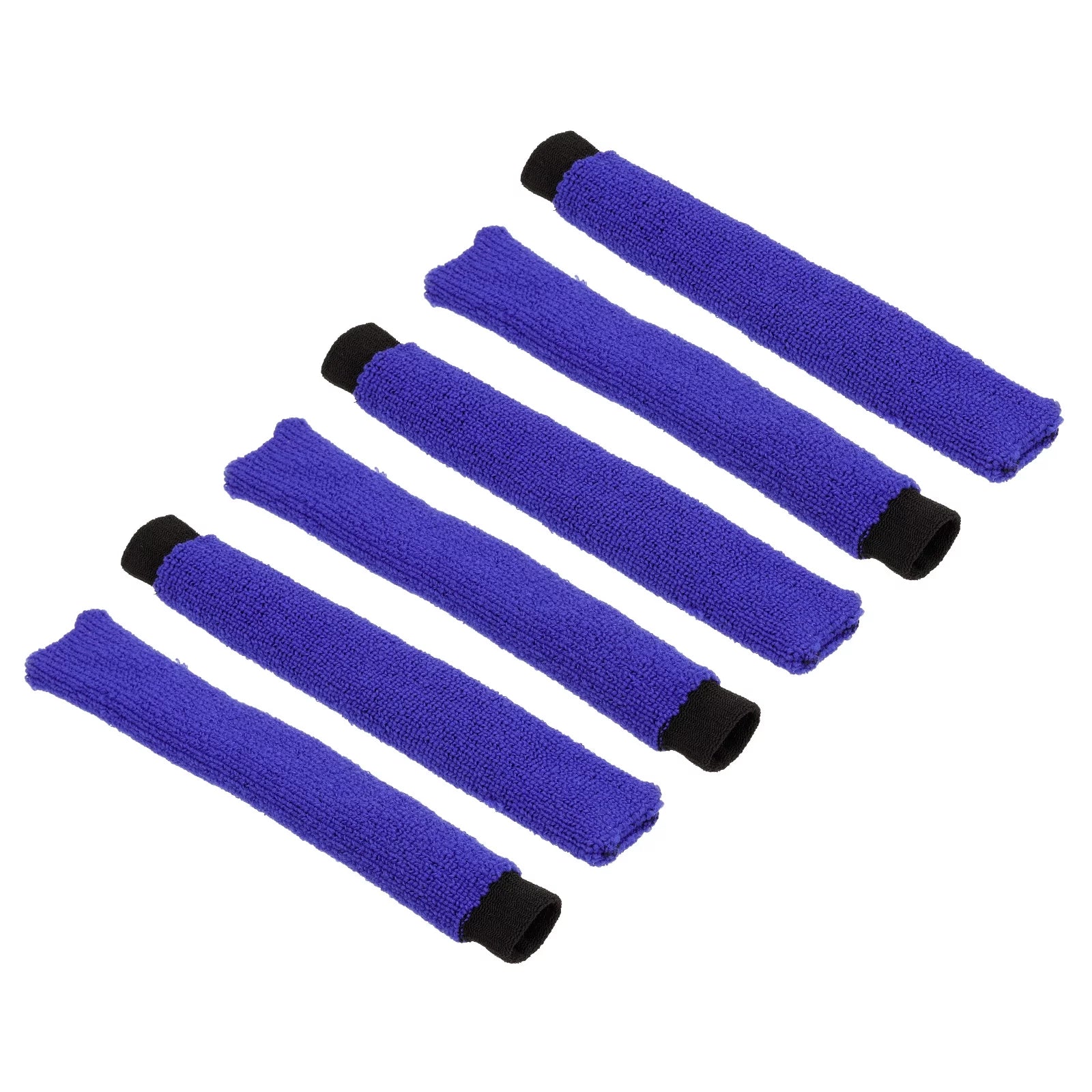 Uxcell  Anti Skid Sweatband Nylon Badminton Racket Towel Grip Tennis Racquet Overgrip Blue 6 Pack