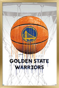 NBA Golden State Warriors - Drip Ball 20 Wall Poster, 22.375 x 34, Framed