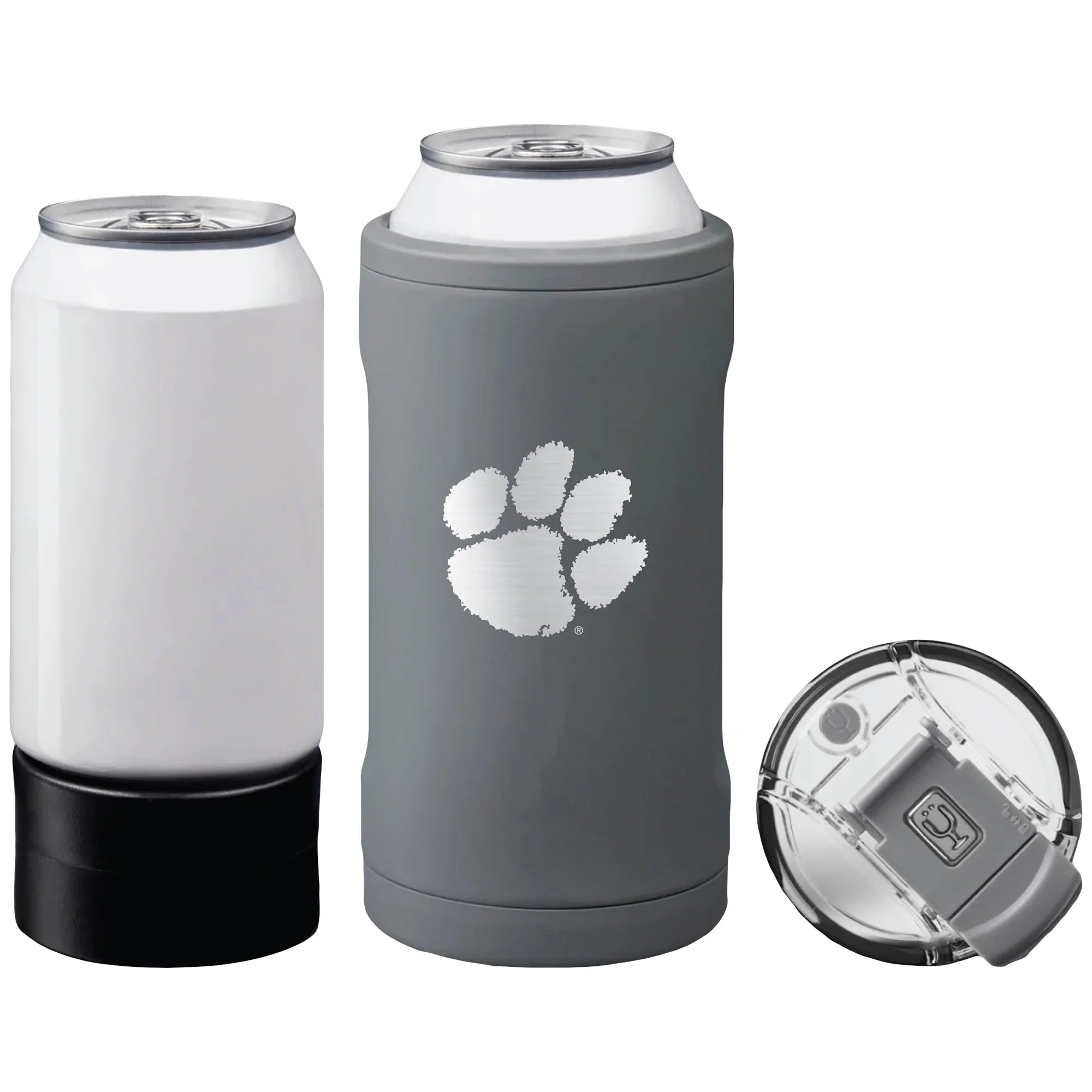 BruMate  Clemson Tigers Primary Logo Hopsulator Trio Can Cooler