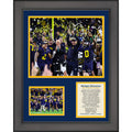 Framed Michigan 2023 National Championship College Football Playoff 12x15 Photo Collage