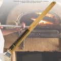 Pizza Oven Brush Wooden Handle Grill Scraper Household Cleaning Brush Pizza Tool For Oven Cleaner