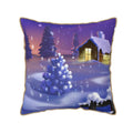 Kll Christmas Igloo Decorative Throw Pillow Covers Velvet Soft For Couch Sofa Bedroom Living Room Outdoor -18X18