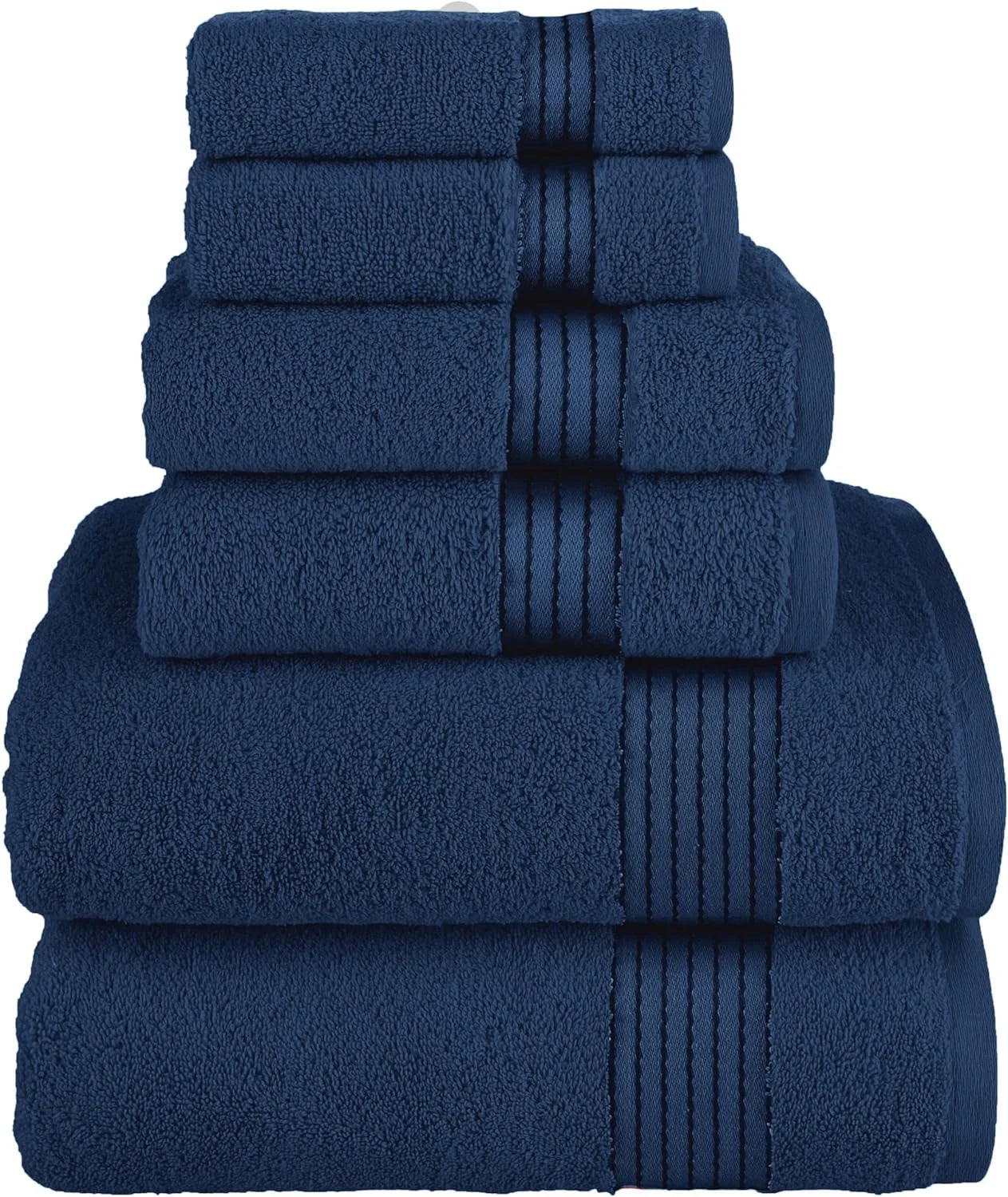 Cotton 100 % Highly Absorbent Shower Towels, Navy