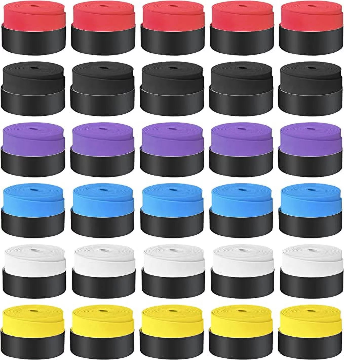 30pcs Tennis Racket Grip Tape, Overgrip Tennis Racket Grip Tape, Wrap Your Racket, Keep Your Racket Dry, Durable and Absorbent - 6 Colors