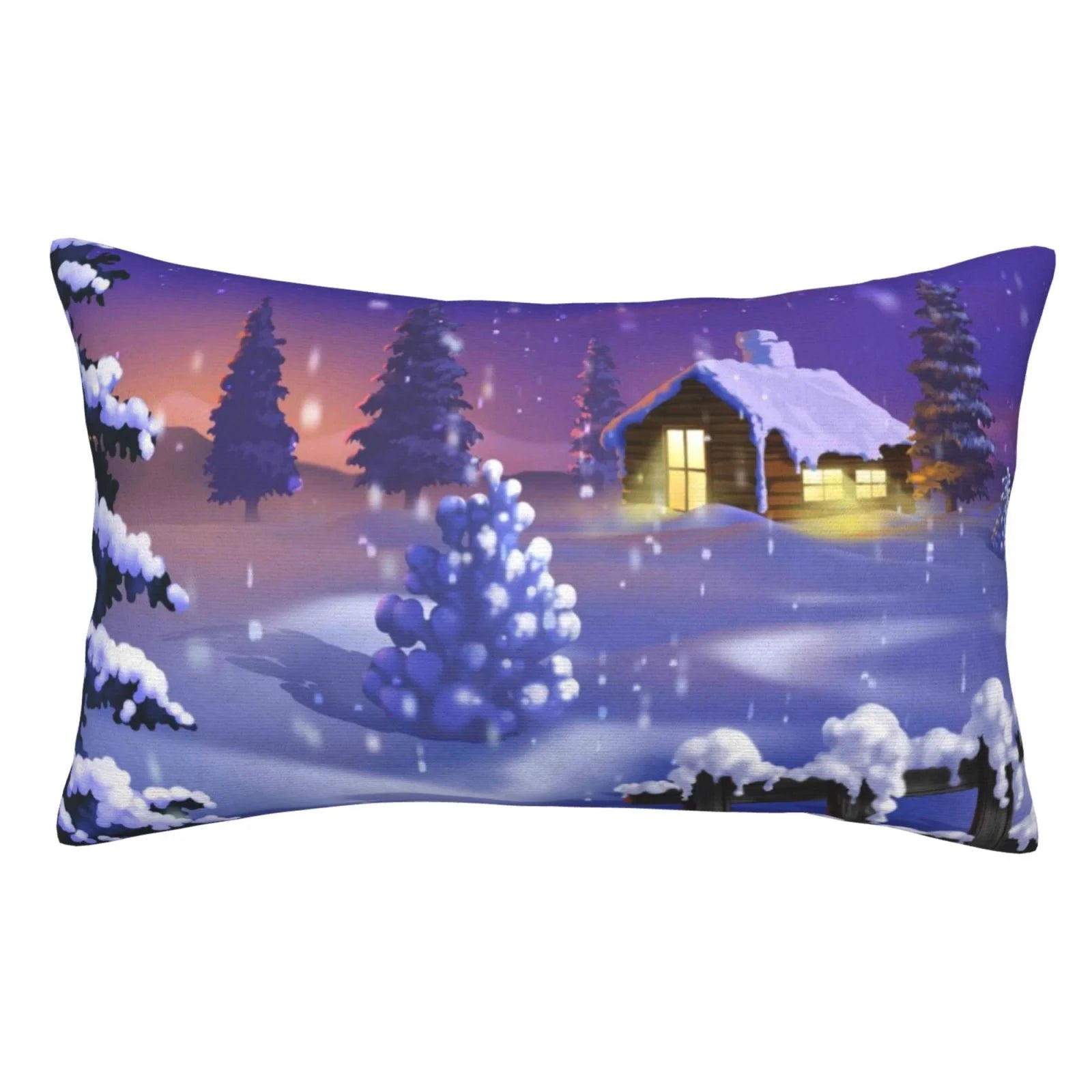 Kll Christmas Igloo Pillow Covers Envelope Closure,Super Soft And Cozy Fuzzy Fleece Pillow Case Cover 20X30